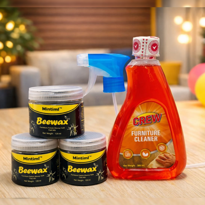3ps Beewax120ml + 1ps Furniture Cleaner (ComboPack)