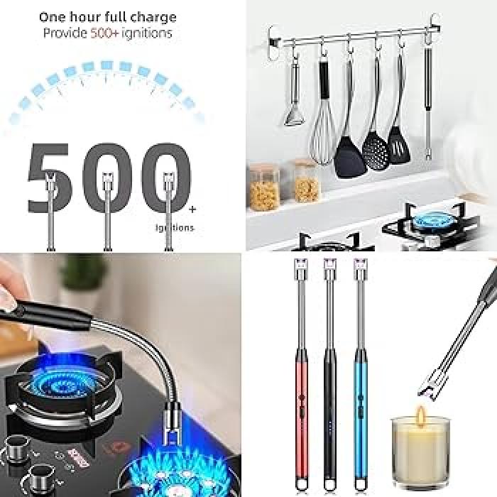 Kitchen Electric USB Windproof Lighter